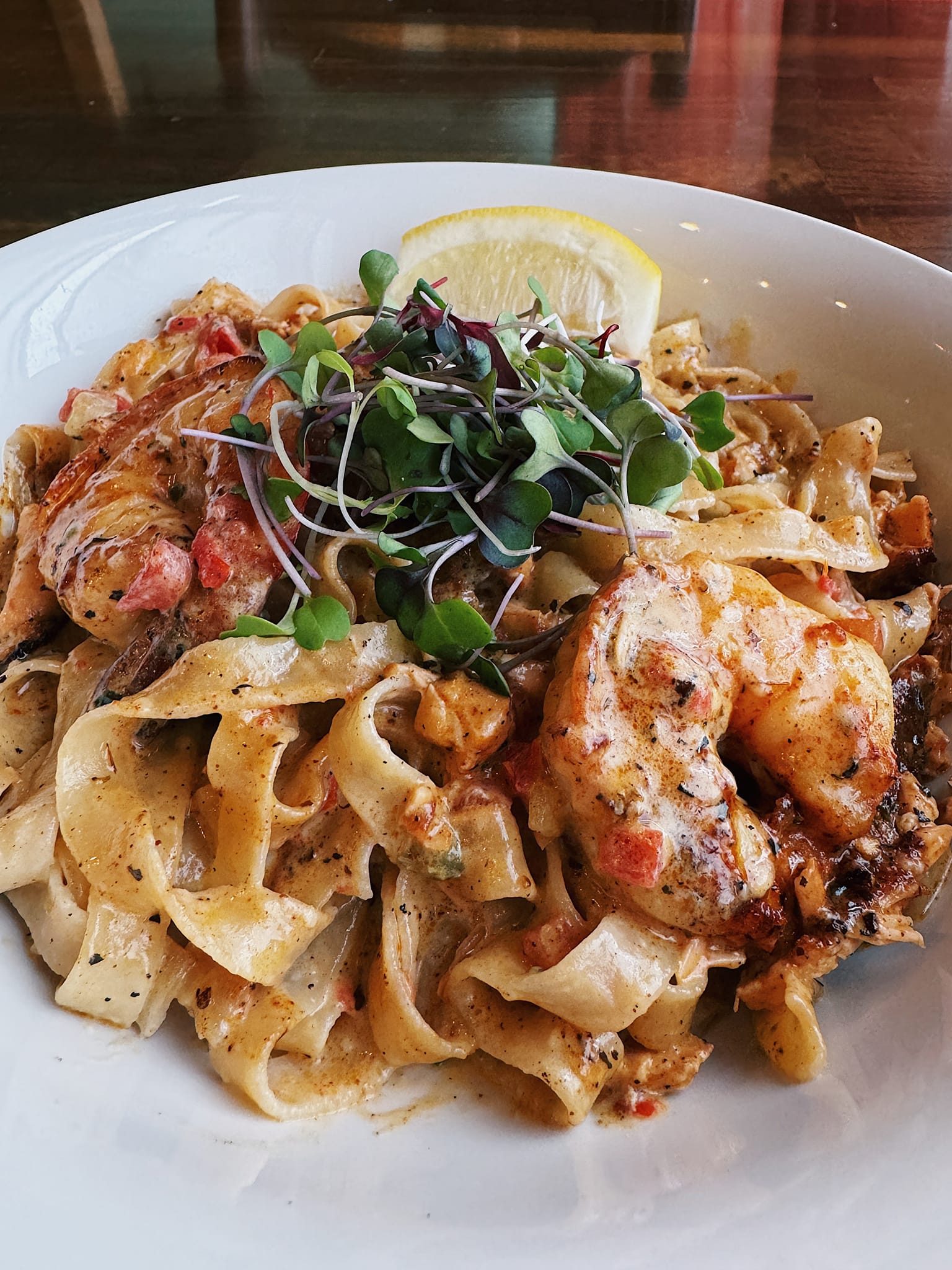 shrimp pasta from The Grün Hexe