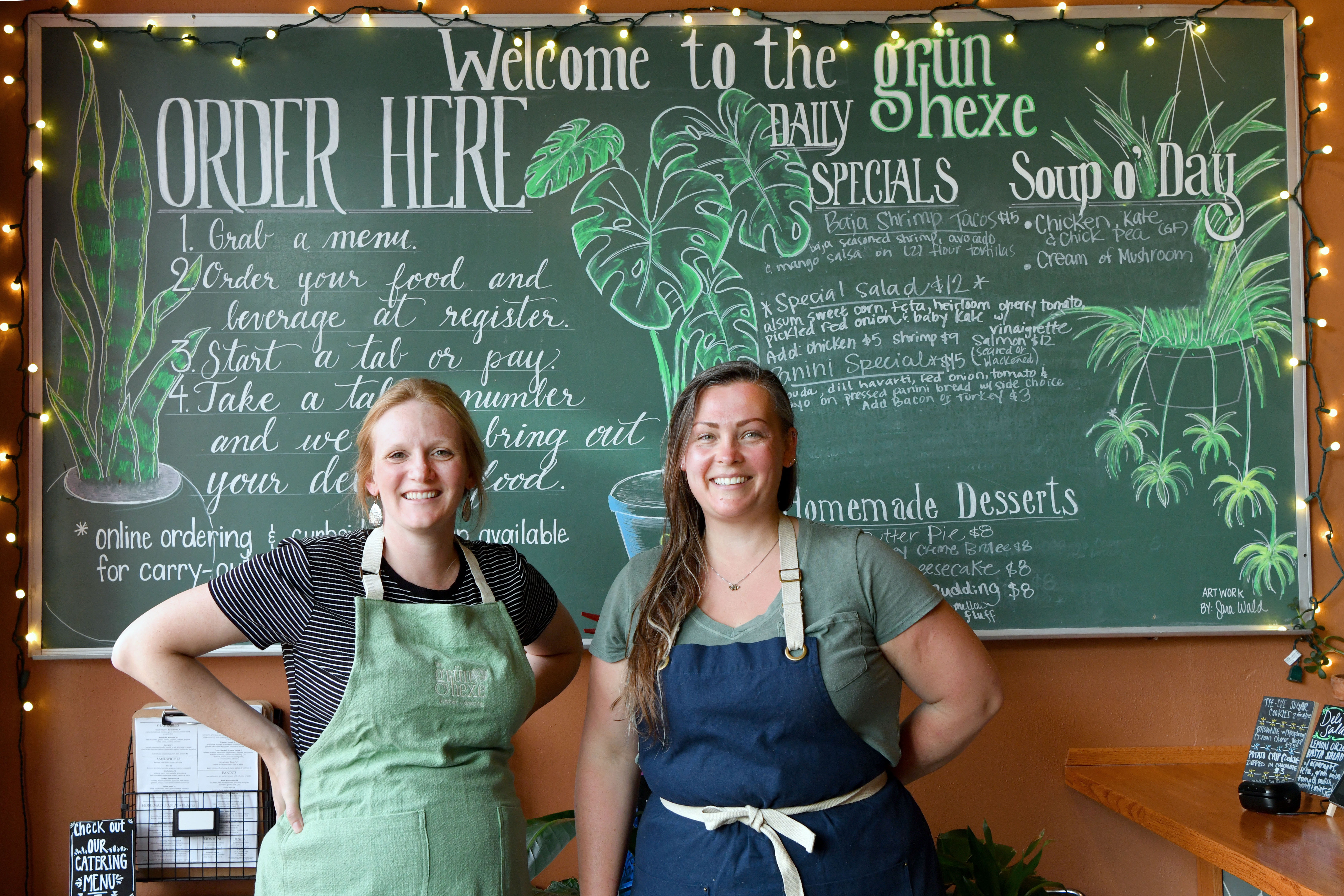 Audra and Ashley from Grün Hexe restaurant